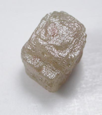 Diamond (1.41 carat intergrown yellow-gray cubic crystals) from Mbuji-Mayi (Miba), 300 km east of Tshikapa, Democratic Republic of the Congo