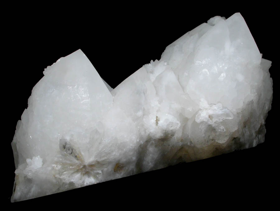 Quartz var. Milky Quartz (Cathedral-habit) from Diamond Ledge, Stafford Springs, Tolland County, Connecticut