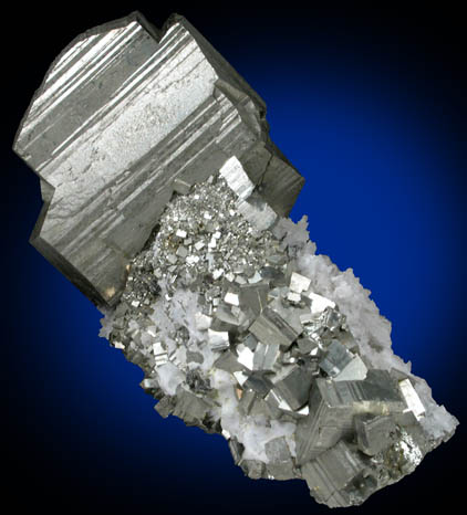 Pyrite with Quartz from Gavarrano Mine, Grosseto, Tuscany, Italy