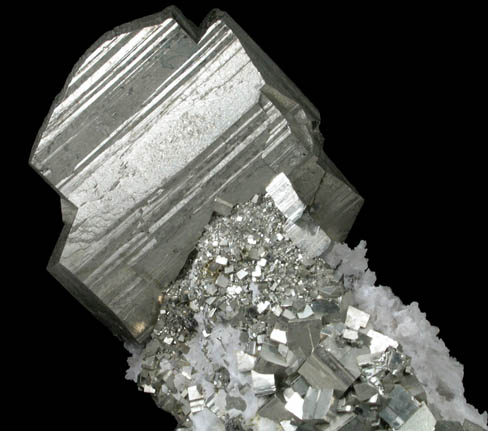 Pyrite with Quartz from Gavarrano Mine, Grosseto, Tuscany, Italy