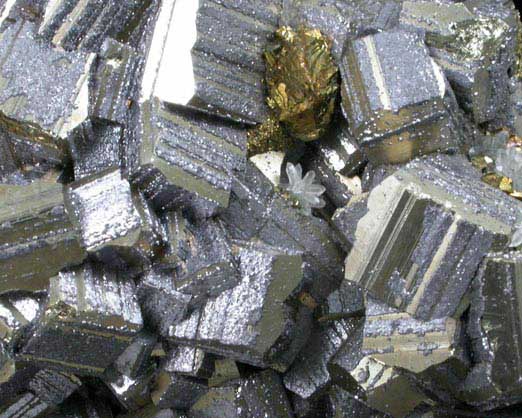 Pyrite with Galena, Chalcopyrite, Quartz from Huaron District, Cerro de Pasco Province, Pasco Department, Peru