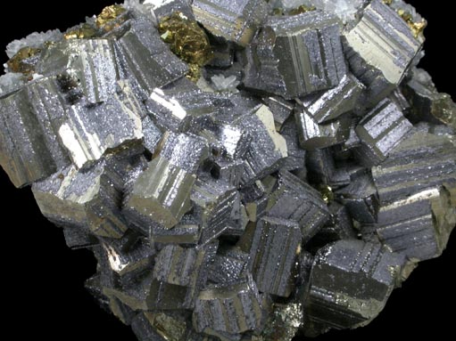 Pyrite with Galena, Chalcopyrite, Quartz from Huaron District, Cerro de Pasco Province, Pasco Department, Peru