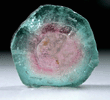 Elbaite var. Watermelon Tourmaline (polished slice) from Minas Gerais, Brazil