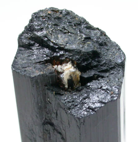 Arfvedsonite (rare terminated crystal) from Hurricane Mountain, east of Intervale, Carroll County, New Hampshire