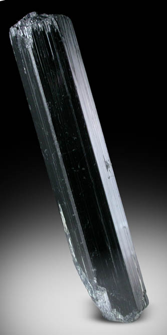 Arfvedsonite (rare terminated crystal) from Hurricane Mountain, east of Intervale, Carroll County, New Hampshire