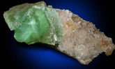 Fluorite on Quartz from William Wise Mine, Westmoreland, Cheshire County, New Hampshire