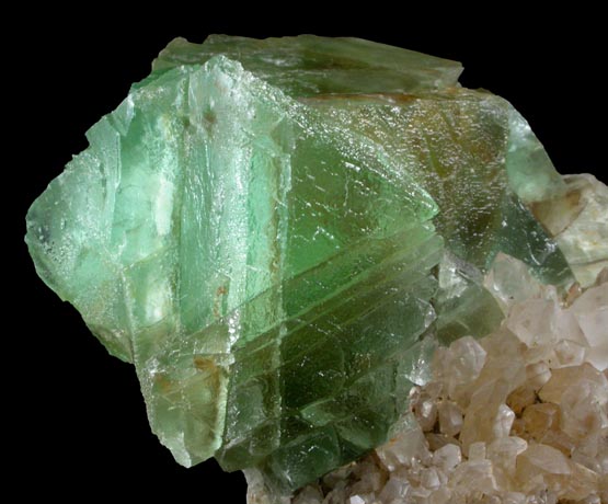 Fluorite on Quartz from William Wise Mine, Westmoreland, Cheshire County, New Hampshire