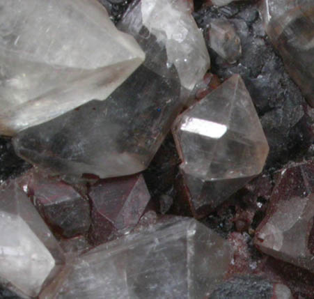 Cerussite and Galena over Barite from Mibladen, Haute Moulouya Basin, Zeida-Aouli-Mibladen belt, Midelt Province, Morocco