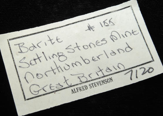 Barite from Settlingstones Mine, Northumberland, England
