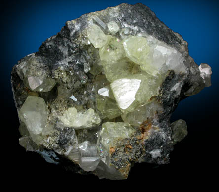 Anglesite on Galena from Touissit Mine, 21 km SSE of Oujda, Jerada Province, Oriental, Morocco