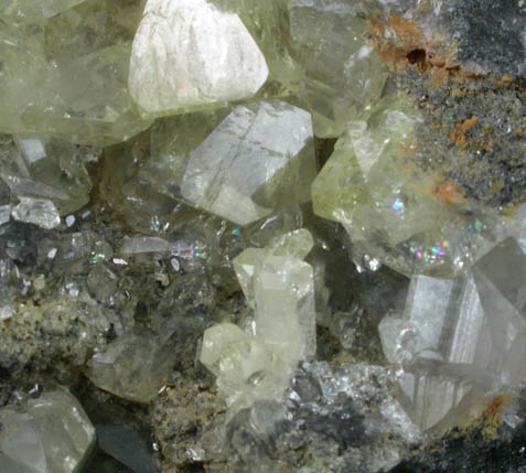 Anglesite on Galena from Touissit Mine, 21 km SSE of Oujda, Jerada Province, Oriental, Morocco