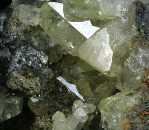 Anglesite on Galena from Touissit Mine, 21 km SSE of Oujda, Jerada Province, Oriental, Morocco