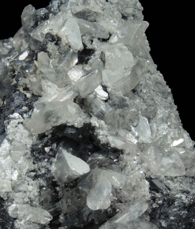 Cerussite and Galena from Tsumeb Mine, Otavi-Bergland District, Oshikoto, Namibia