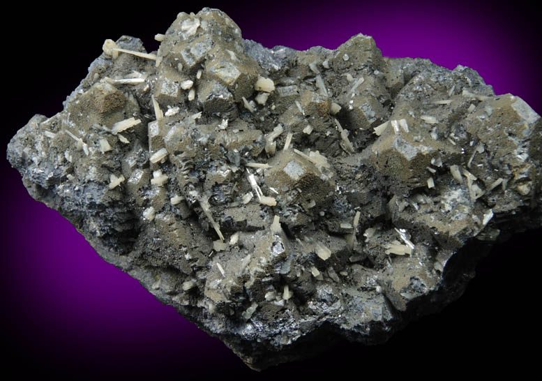 Galena with Cerussite and Marcasite from Trzebionka Mine, Trzebinia, Chrzanw District, Malopolskie, Poland