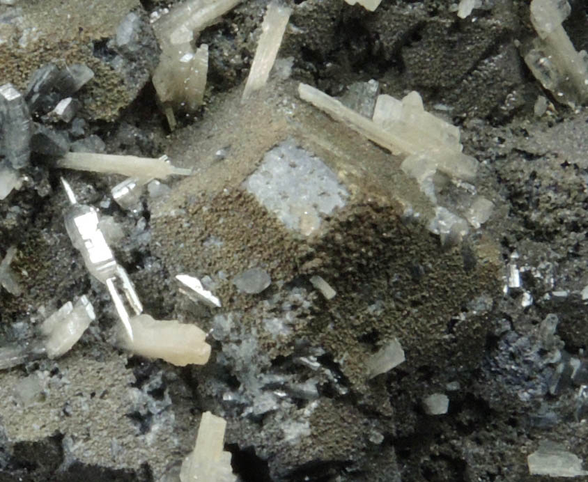 Galena with Cerussite and Marcasite from Trzebionka Mine, Trzebinia, Chrzanw District, Malopolskie, Poland