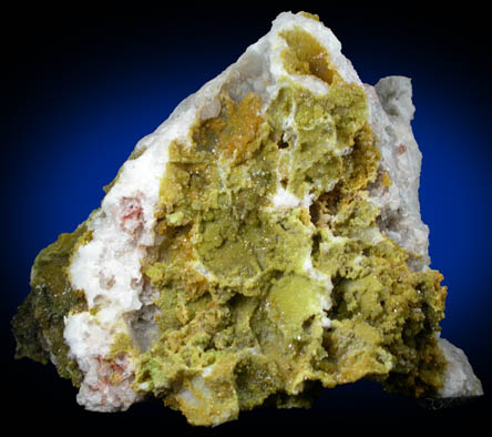 Pyromorphite on Quartz with Wulfenite from Old Luganure Mine, Shallow Adit, Glendasan, County Wicklow, Ireland