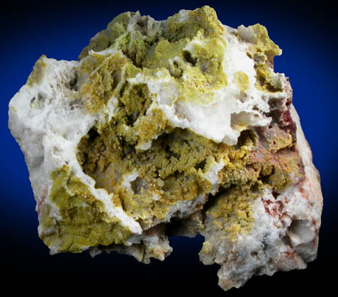 Pyromorphite on Quartz from Old Luganure Mine, Shallow Adit, Glendasan, County Wicklow, Ireland