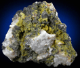 Pyromorphite and Coronadite on Quartz from Old Luganure Mine, Shallow Adit, Glendasan, County Wicklow, Ireland
