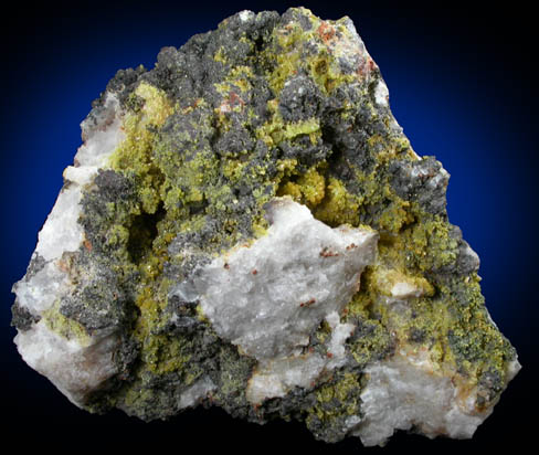 Pyromorphite and Coronadite on Quartz from Old Luganure Mine, Shallow Adit, Glendasan, County Wicklow, Ireland