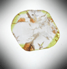Diamond (0.41 carat polished slice with internal zoning) from Democratic Republic of the Congo