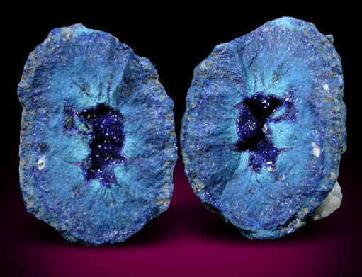 Azurite Nodule from Blue Ball Mine, 4.8 km south of Miami, Gila County, Arizona