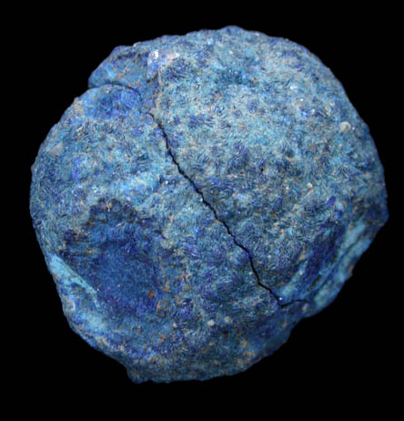 Azurite Nodule from Blue Ball Mine, 4.8 km south of Miami, Gila County, Arizona