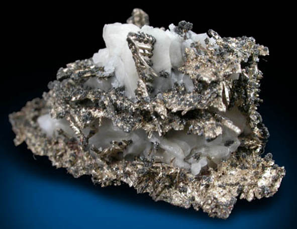 Silver in Calcite from Andres del Rio District, Batopilas, Chihuahua, Mexico