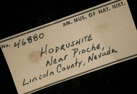 Hodrushite (Hodruite) from Pioche District, Lincoln County, Nevada