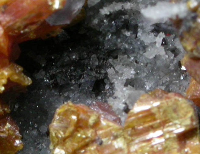 Galkhaite, Orpiment, Realgar from Getchell Mine, Humboldt County, Nevada