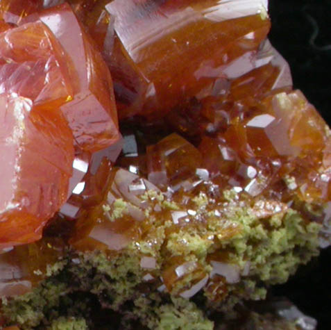 Wulfenite with Mimetite from Sierra de Los Lamentos, Chihuahua, Mexico