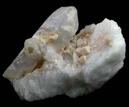 Hydroxylherderite on Albite from Xanda Mine, Virgem da Lapa, Minas Gerais, Brazil