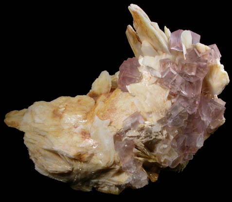 Barite with Fluorite from Berbes Mine, Caravia-Berbes District, Asturias, Spain