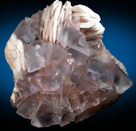 Fluorite and Barite from Berbes Mine, Caravia-Berbes District, Asturias, Spain