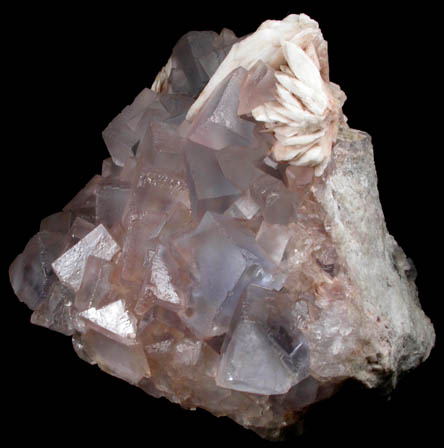 Fluorite and Barite from Berbes Mine, Caravia-Berbes District, Asturias, Spain