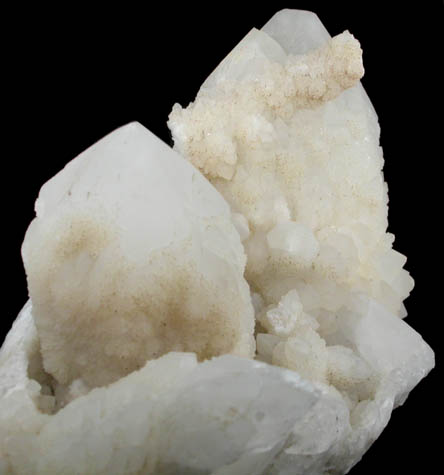 Quartz with epimorphs after Laumontite from Diamond Ledge, Stafford Springs, Tolland County, Connecticut