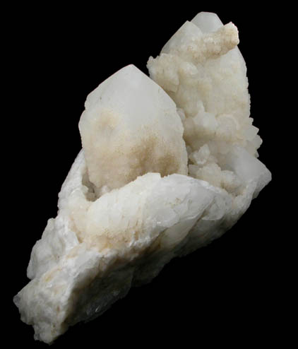 Quartz with epimorphs after Laumontite from Diamond Ledge, Stafford Springs, Tolland County, Connecticut