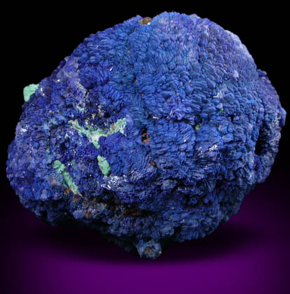 Azurite nodule with Malachite from La Sal District, San Juan County, Utah