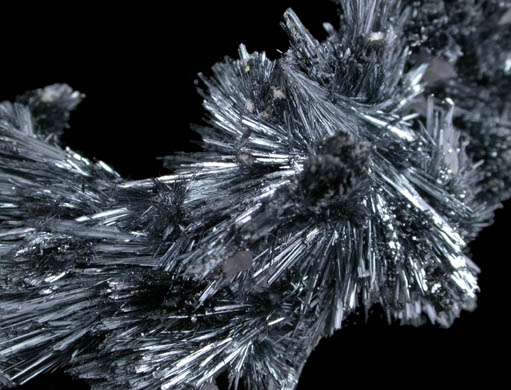 Stibnite with Calcite from Herja Mine (Kisbanya), Baia Mare, Maramures, Romania