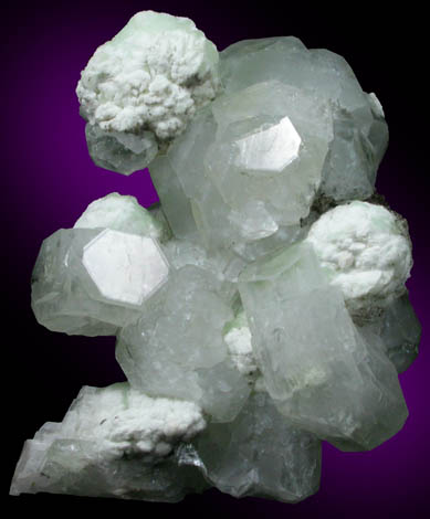 Apophyllite with Prehnite from Millington Quarry, Bernards Township, Somerset County, New Jersey