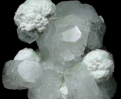 Apophyllite with Prehnite from Millington Quarry, Bernards Township, Somerset County, New Jersey