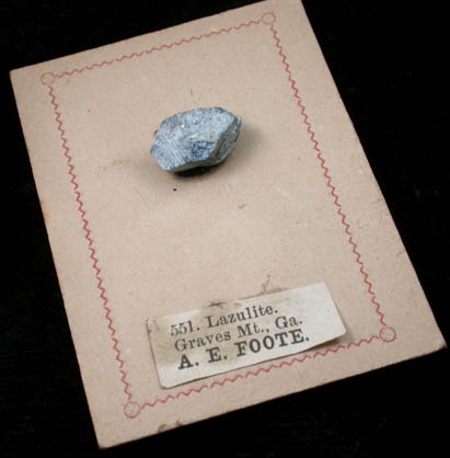 Lazulite from Graves Mountain, Lincoln County, Georgia