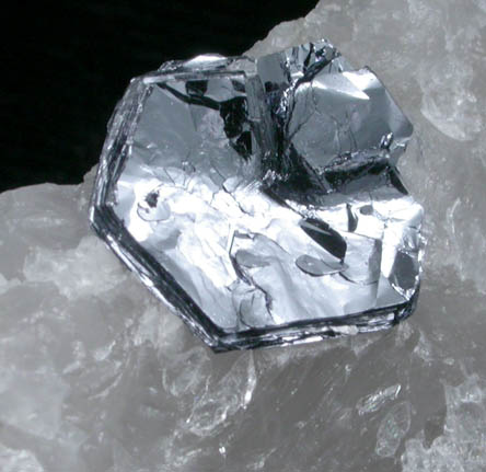 Molybdenite in Quartz from Moly Hill Mine, La Motte Township, Québec, Canada