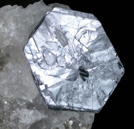 Molybdenite in Quartz from Moly Hill Mine, La Motte Township, Qubec, Canada