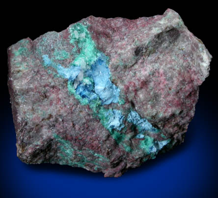 Shattuckite and Ajoite from New Cornelia Mine, Ajo, Pima County, Arizona (Type Locality for Ajoite)