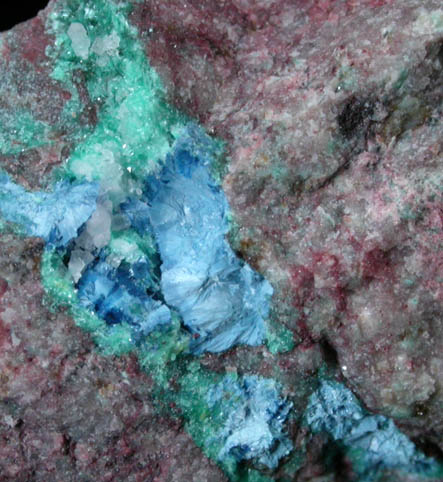 Shattuckite and Ajoite from New Cornelia Mine, Ajo, Pima County, Arizona (Type Locality for Ajoite)