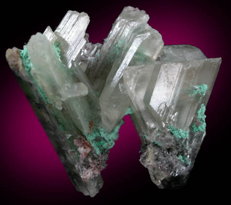 Cerussite with Malachite from Mammoth Mine, Tiger District, Pinal County, Arizona