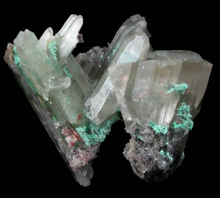 Cerussite with Malachite from Mammoth Mine, Tiger District, Pinal County, Arizona