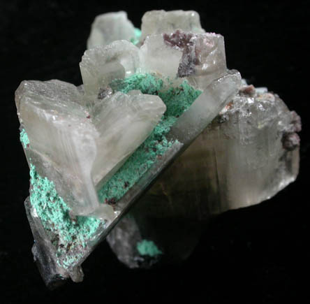 Cerussite with Malachite from Mammoth Mine, Tiger District, Pinal County, Arizona
