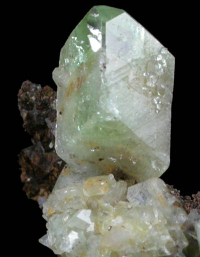 Augelite on Siderite from Rapid Creek, 70 km northwest of Aklavik, Yukon, Canada