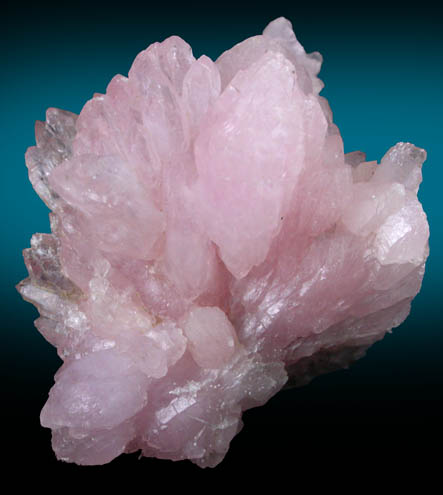 Quartz var. Rose Quartz Crystals from Aracuai, Minas Gerais, Brazil